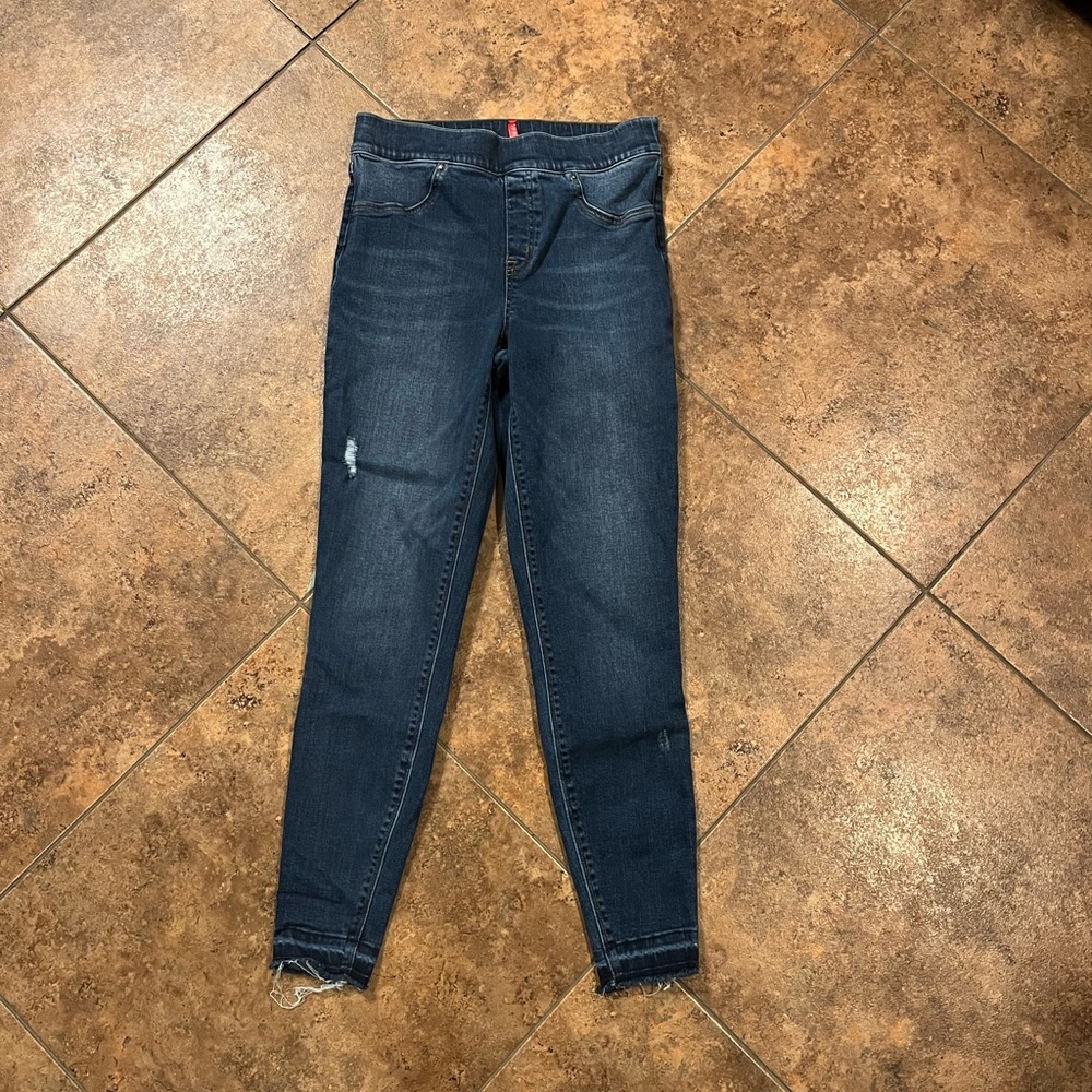 Spanx Distressed Skinny Jeans‎ Size M - Picture 4 of 8